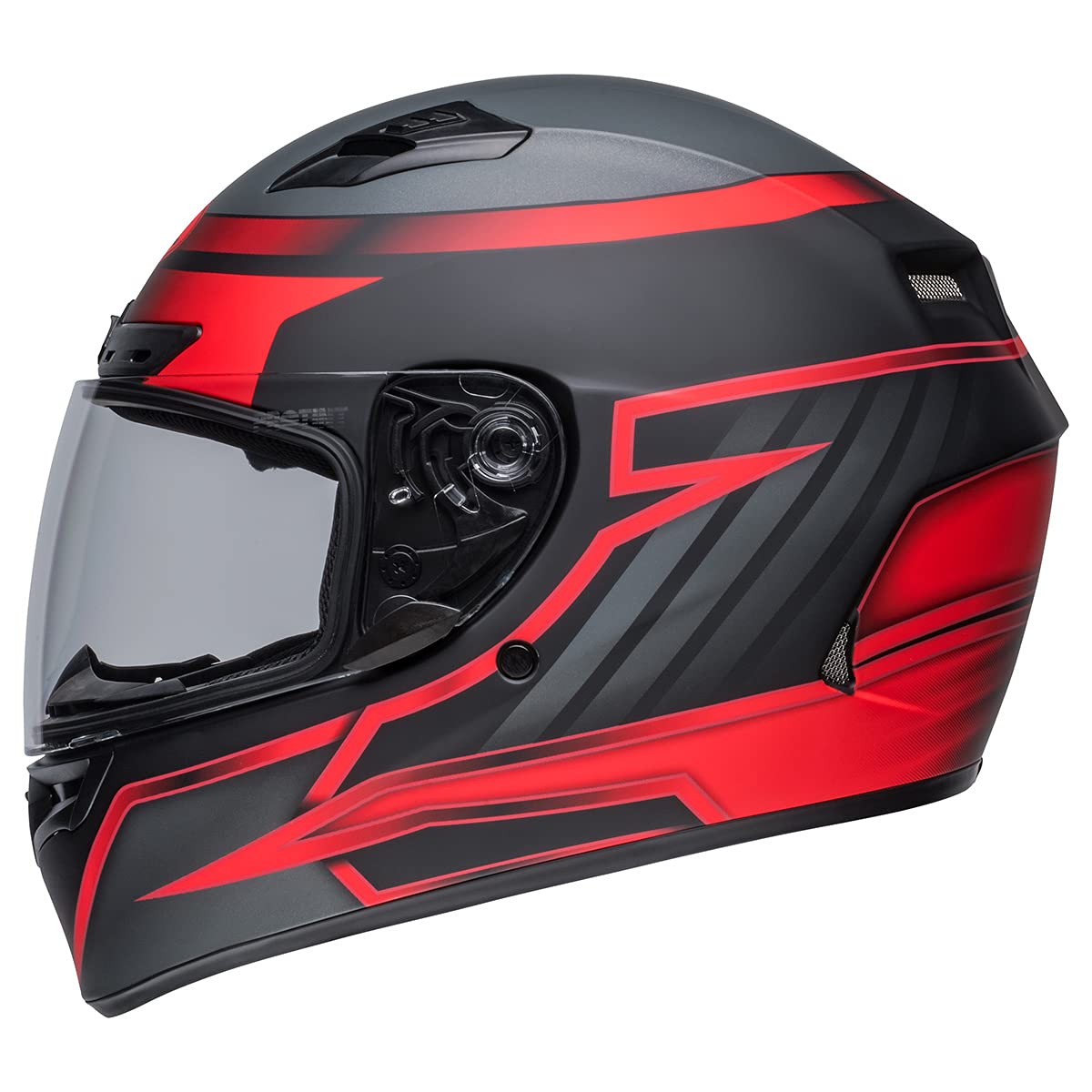 Bell Qualifier Dlx Mips Street Helmet (Raiser Matte Black/Crimson - X-Large)
