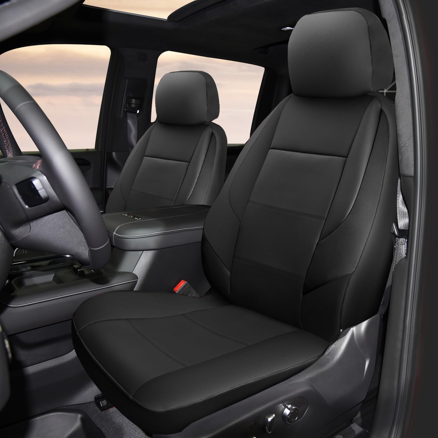 GIANT PANDA Front Car Seat Cover Customized Fit GMC 1500 2500 3500 Trucks Seat Protectors