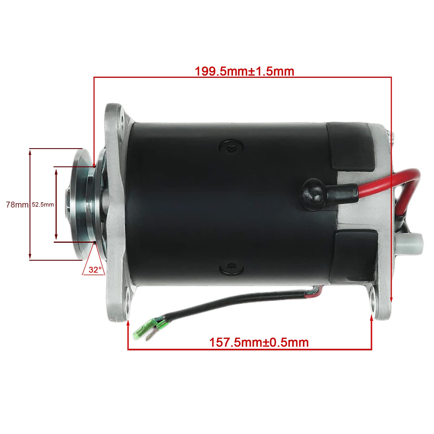 New Starter Generator Compatible With Yamaha Golf Cart 4 Cycle Gas G2 G3 G4 G6 G8 G9 G11 G14 1978-1995 GSB107-06B, J38-81100-10-