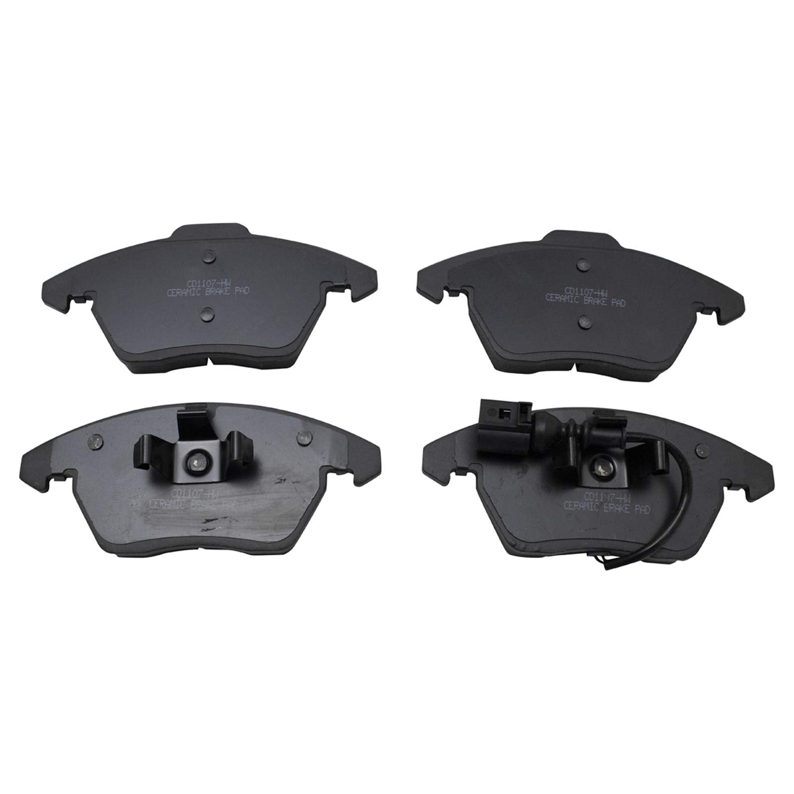 Trq Front Ceramic Brake Pad & Coated Rotor Set Compatible With A3 Tt Vw Eos Jetta Gti Passat