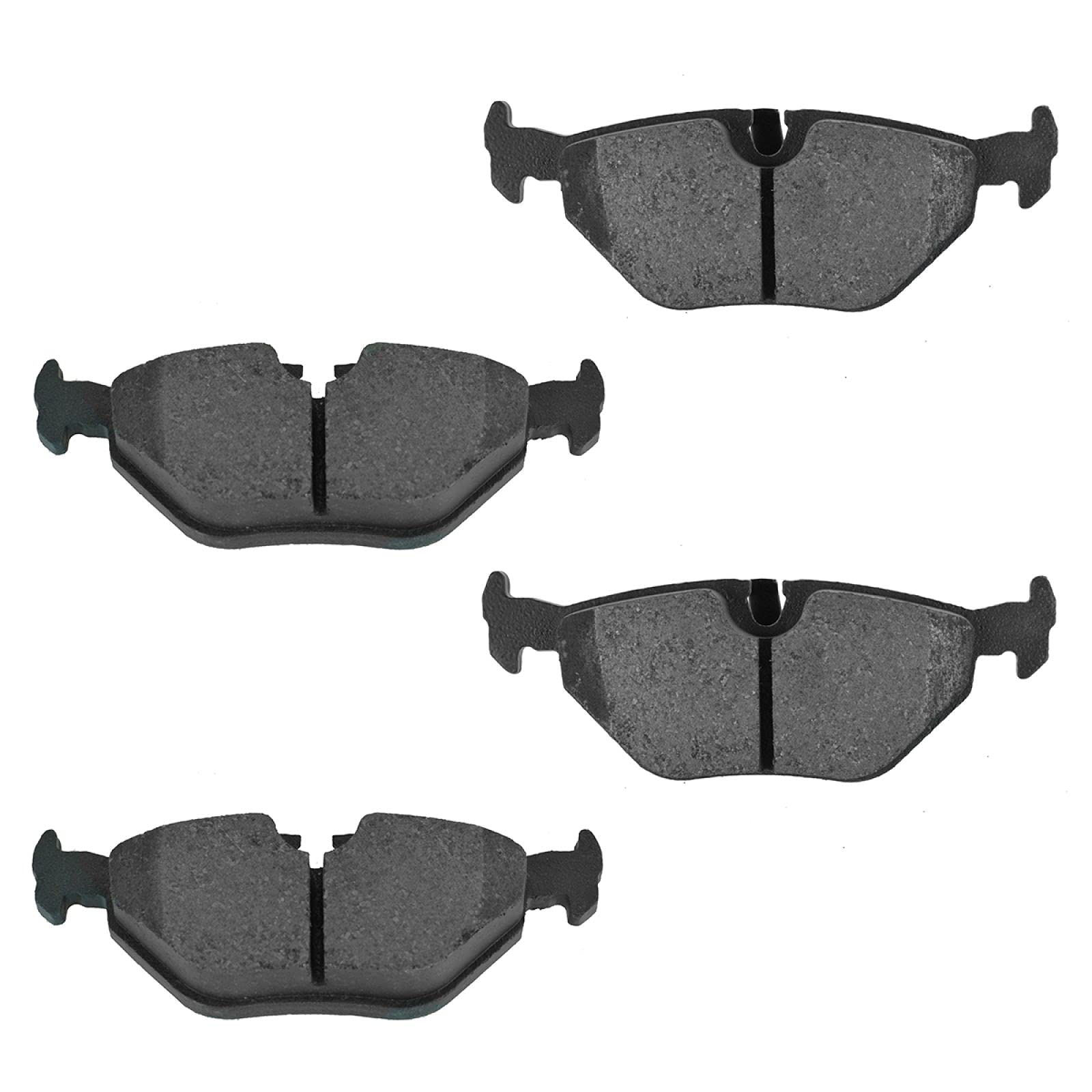 Trq Rear Brake Pad & Rotor Kit Brake Pads Brake Rotor Semi-Metallic Compatible With 1989-1995 Bmw 525I 1993 525It 1994-1995 530I