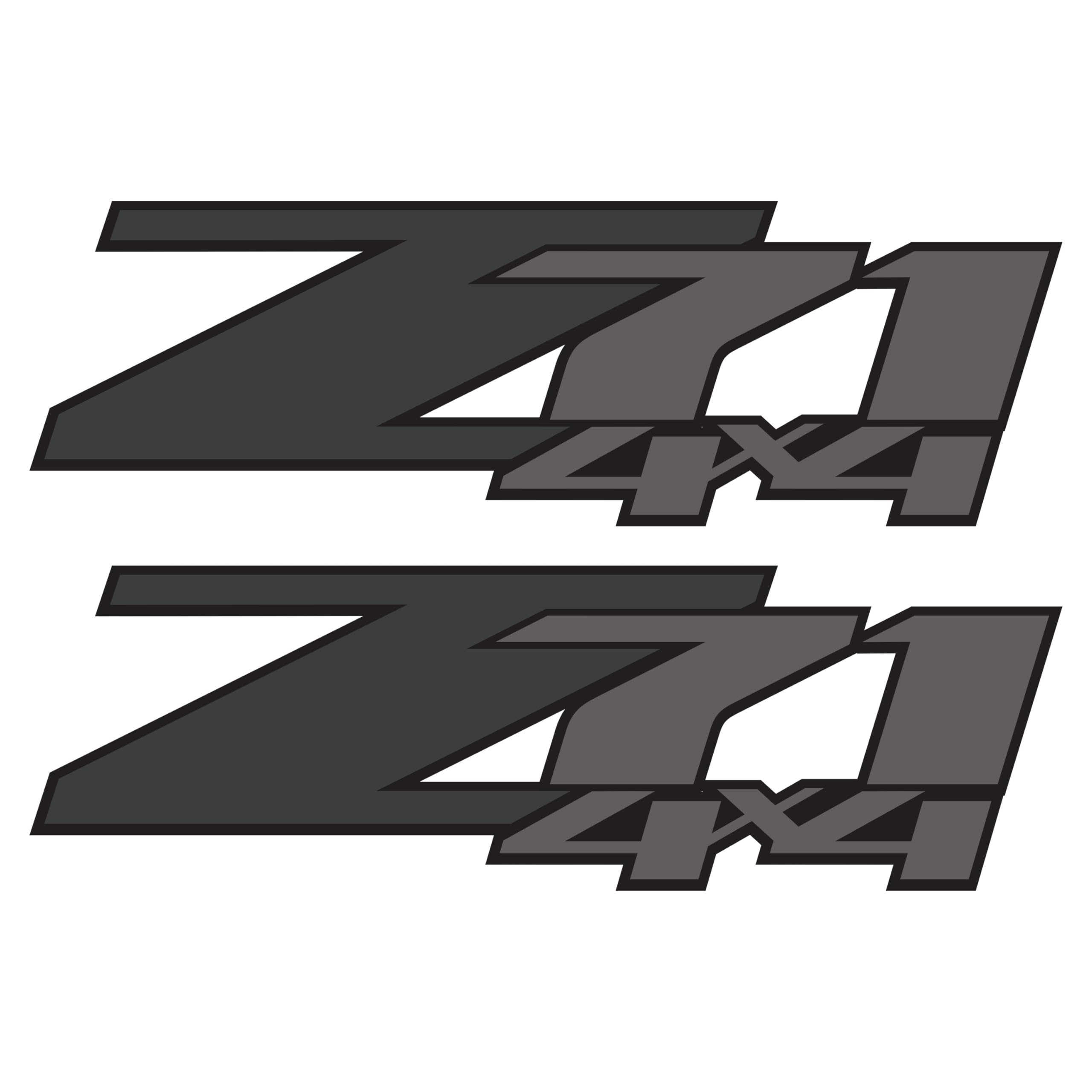 Z71 4X4 Decals, Bedside Sticker For Chevy Truck (2007-2013) 1500 2500 Hd (Premium Series (Metallic Finish) - Charcoal