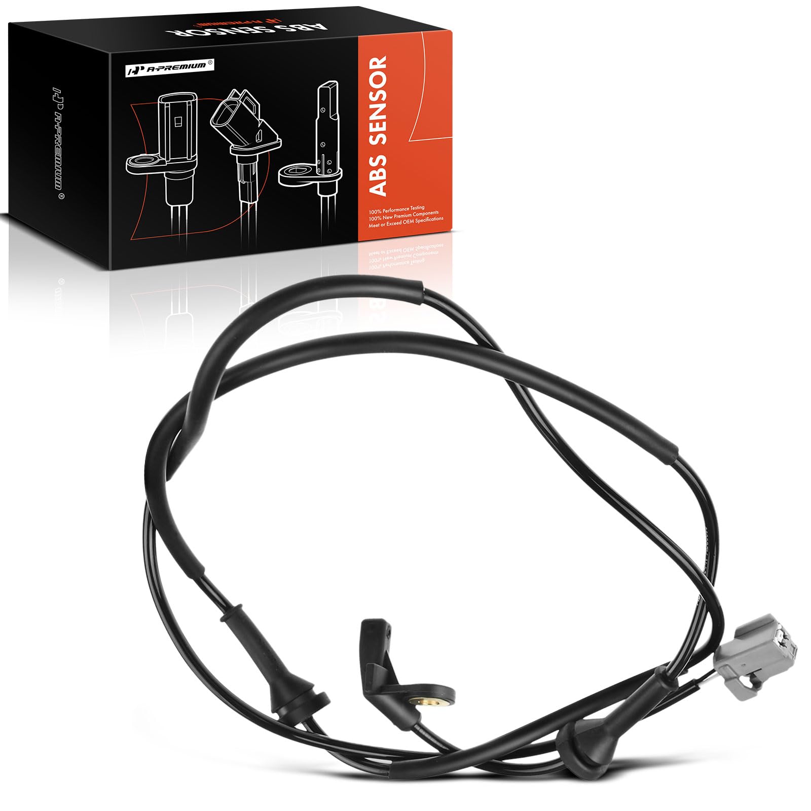 A-Premium Abs Wheel Speed Sensor Compatible With Volvo Models - Xc90 2003-2014 - Rear Left Driver Side, Replace# 30773744, 30773