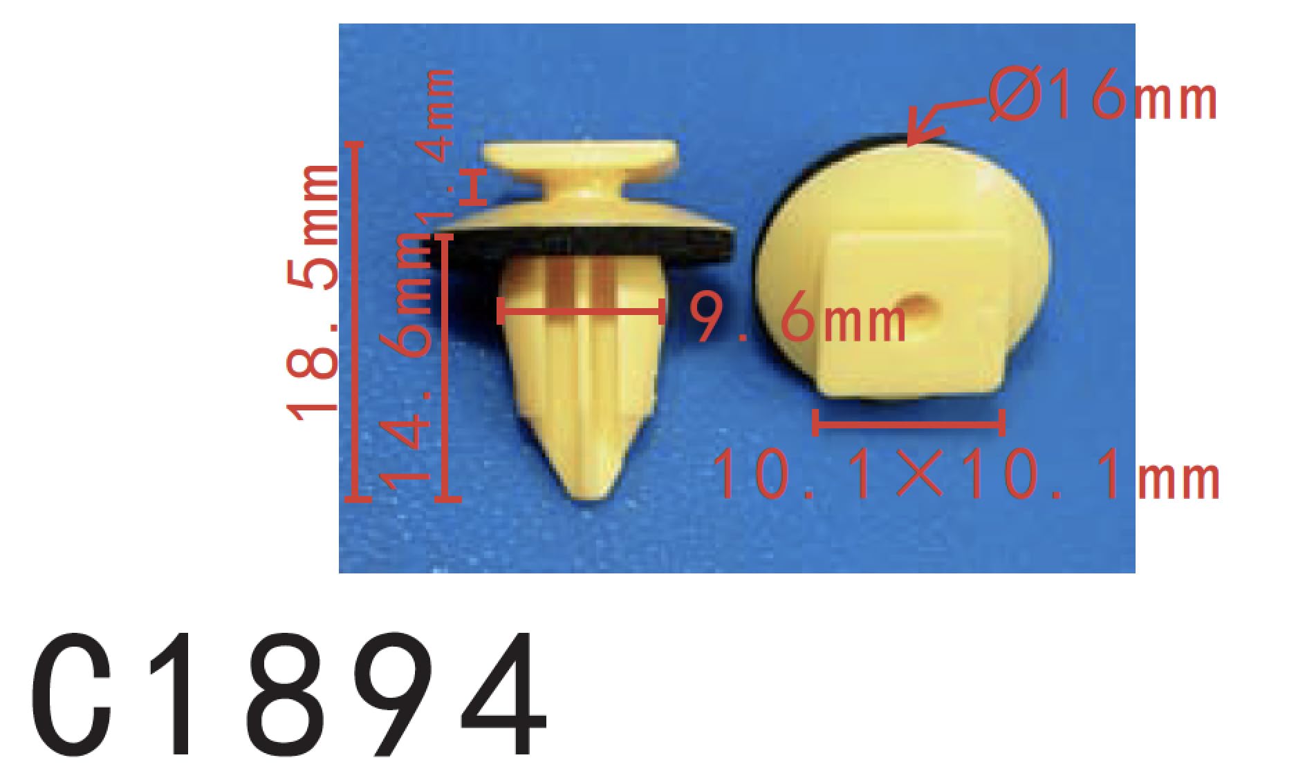 Autobahn88 Retainer Clip For Fender Flare, Compatible With Toyota (Oem: 7681768010) (Pack Of 20)