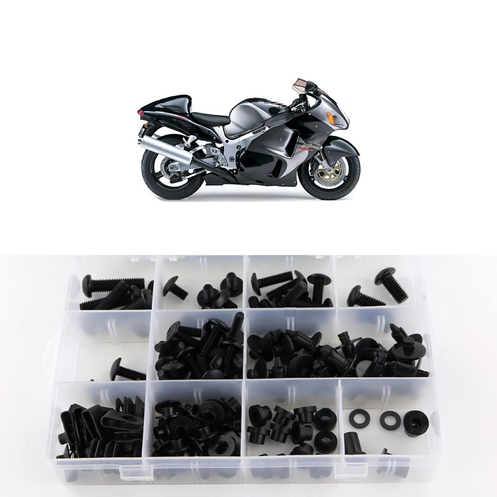 Xitomer Full Sets Fairing Bolts Kits, Fit For Gsx1300R Hayabusa 1999 2000 2001 2002 2003 2004 2005 2006 2007, Mounting Kits Wash