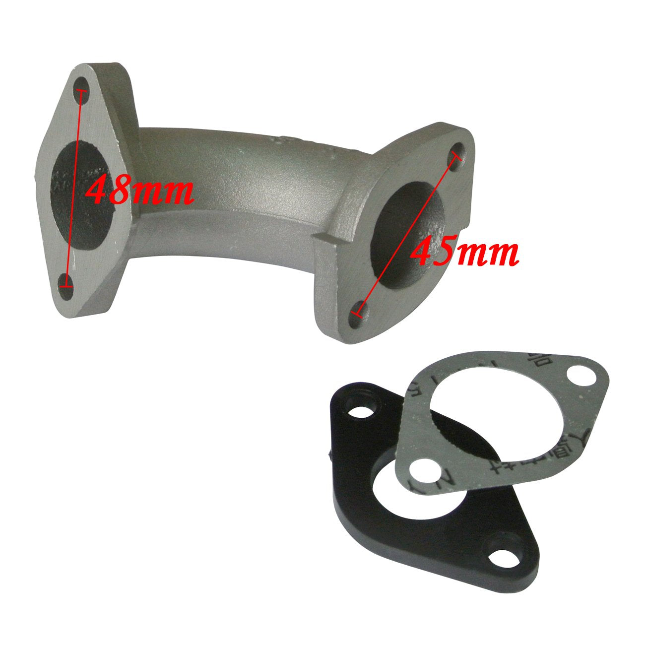 Mingdun Intake Manifold Pipe With Gaskets Screws For 110cc 125cc 140cc Dirt Pit Bike Go Kart Quad