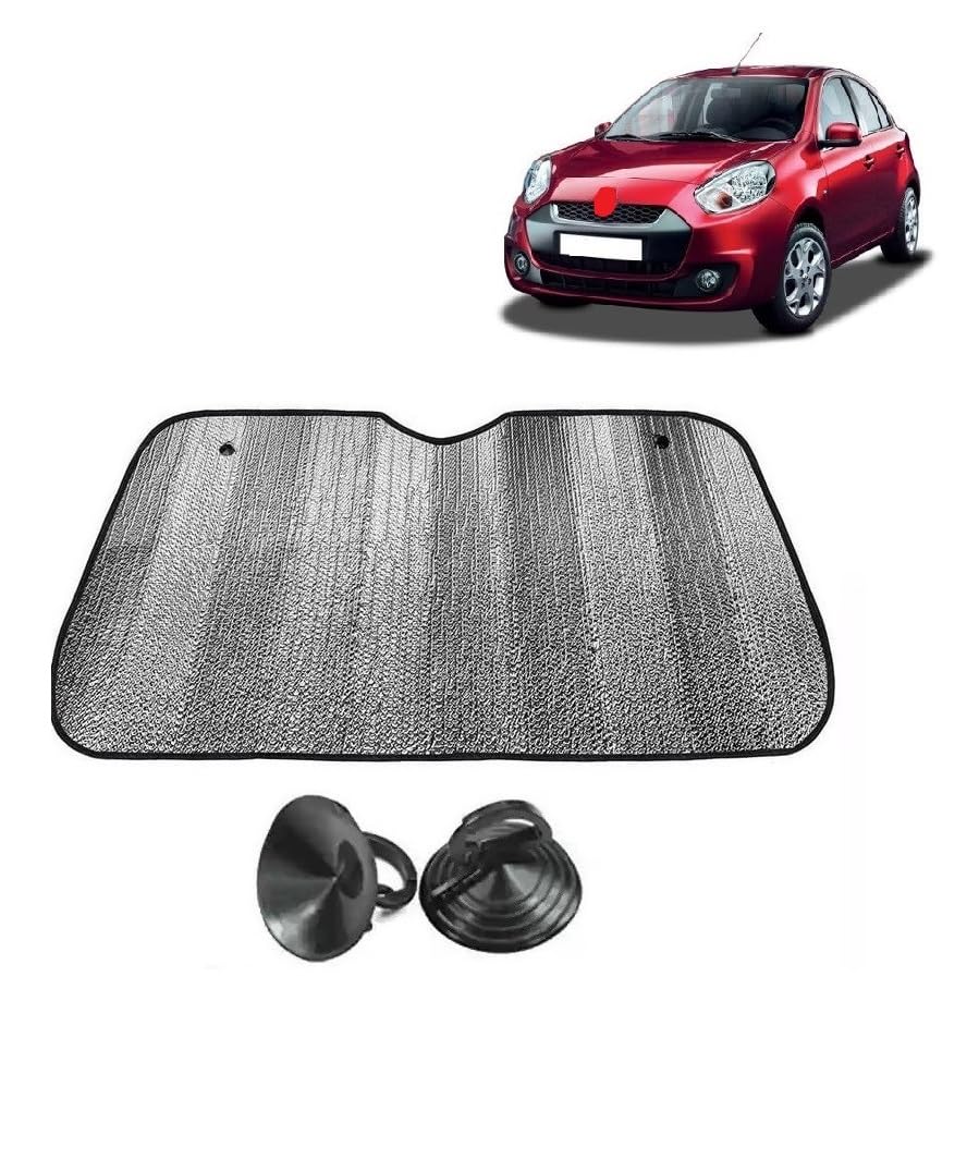 Car Windshield Sun Shade UV Rays Protector Silver Sunshade Solar Reflective suitable for Renault Pulse
