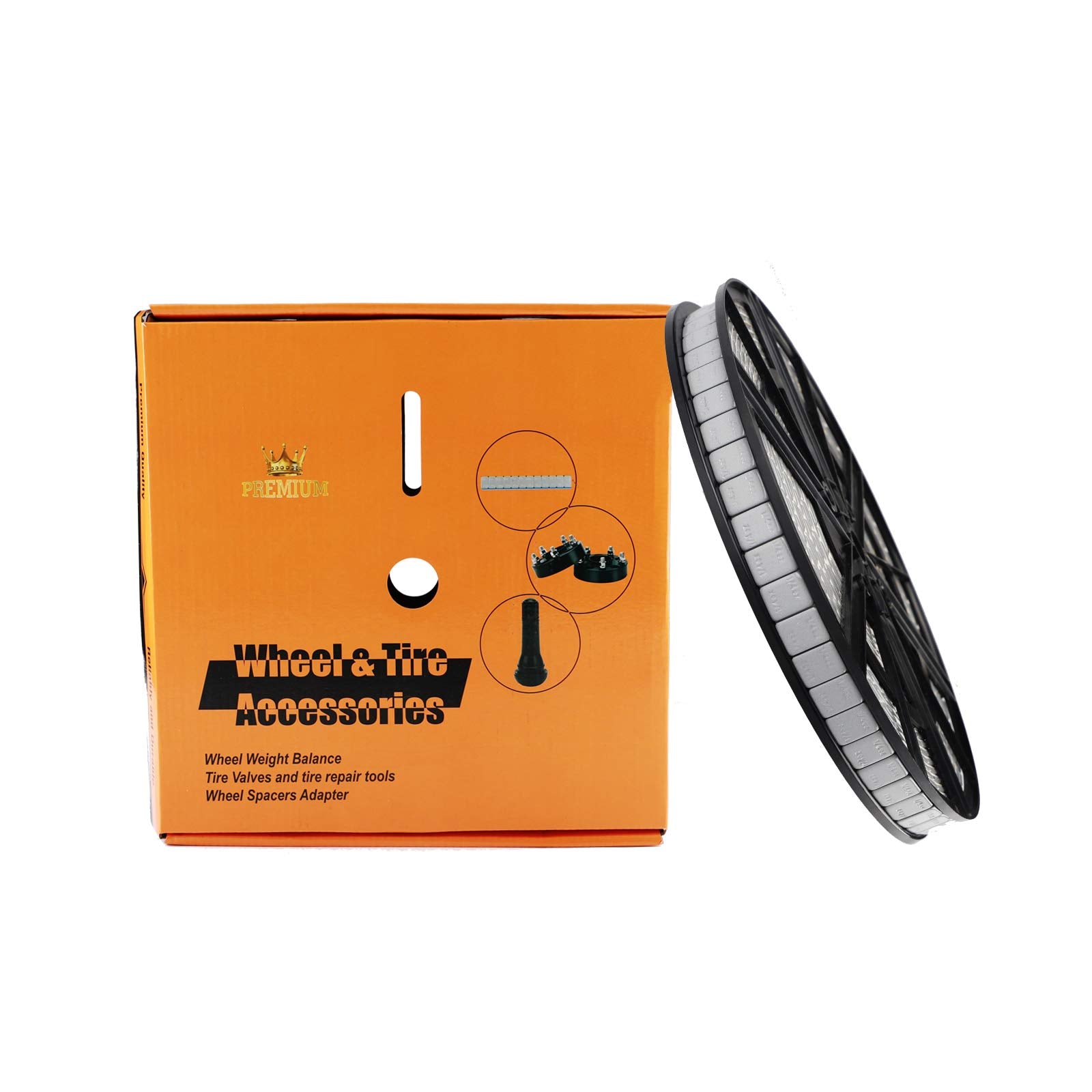 Yizbap Wheel Weights Gray 1/4 Oz, 5Kgs/11Lb/Roll, 715Pcs, With Strong Adhesive. 0.25 Ounce Stick On Wheel Weights For Cars, Trucks, Suvs, Motorcycle And Others