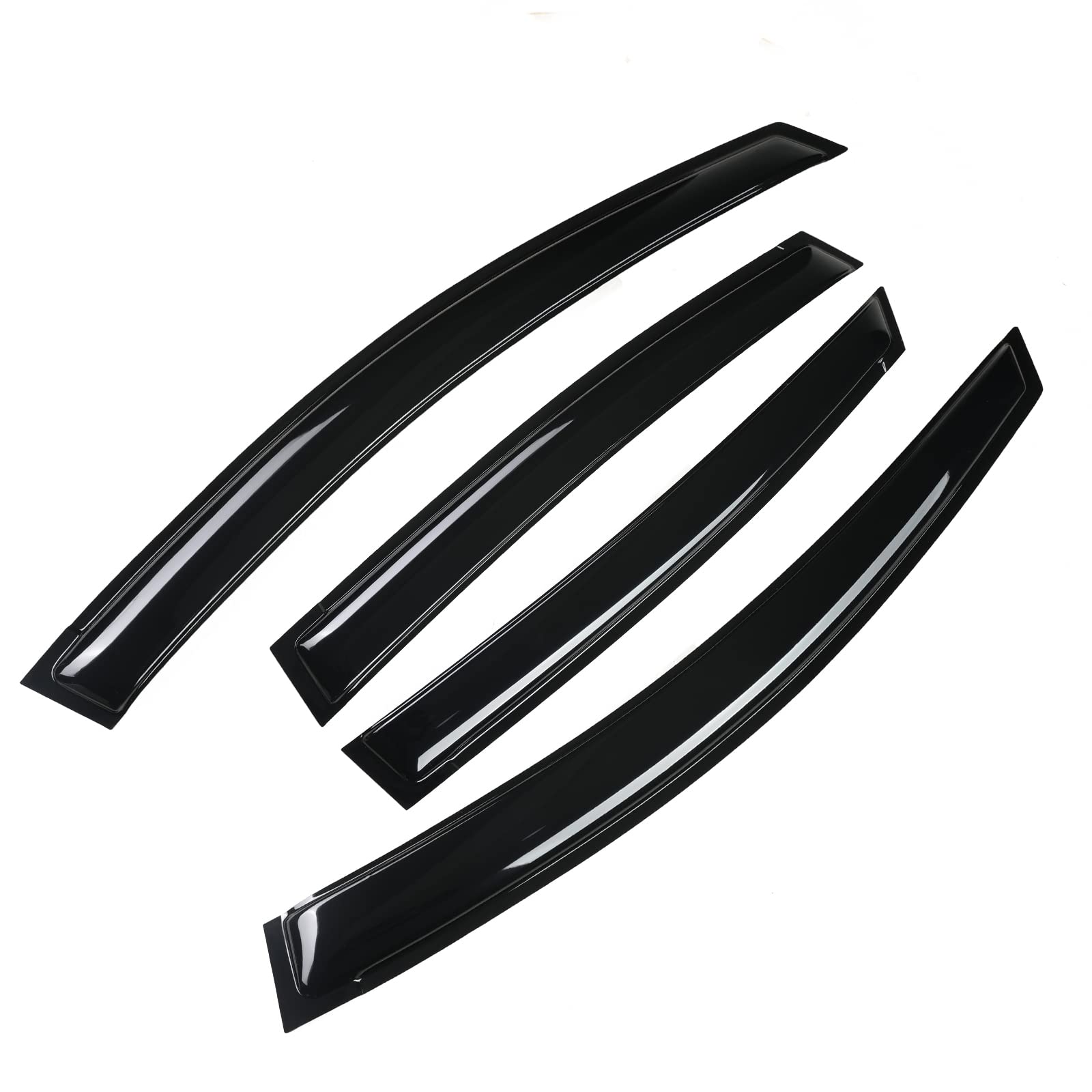 Arokzn 4 Pieces Smoke Tinted Tape-On Side Window Visor Deflectors Rain Guards Designed for 2018-2023 XV Crosstrek 2017-2022 Impr