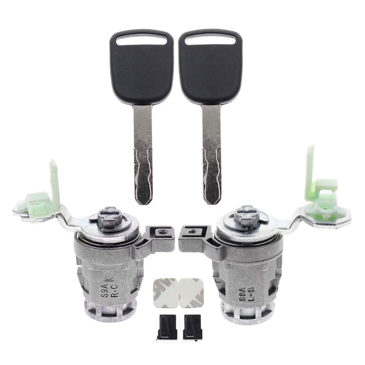 Autokay 72146S73003 Door Lock Cylinder Front Left Driver Lh Side & Right Passenger Side Rh With Keys For Honda Accord 1998-2002