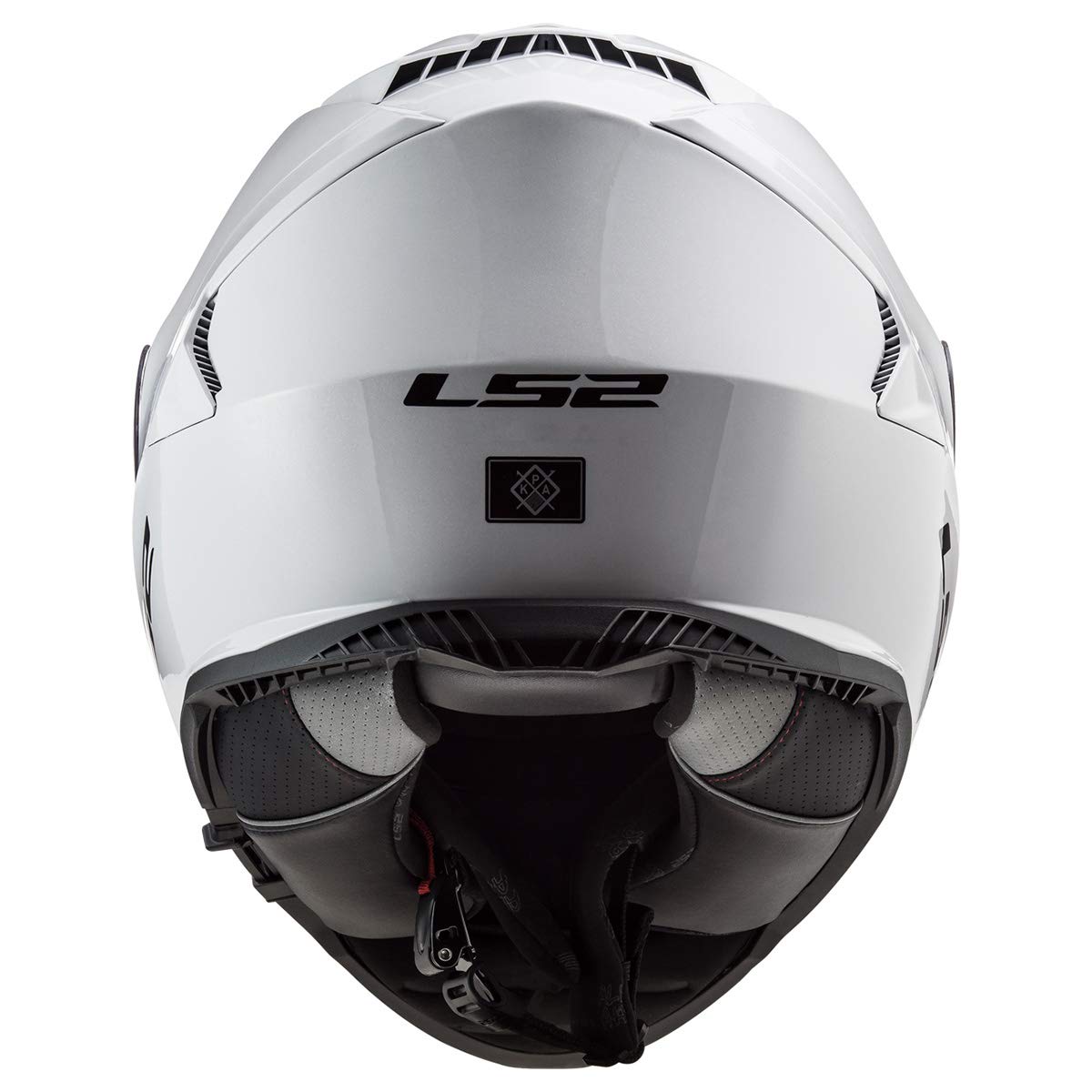 Ls2 Helmets Assault Full Face Motorcycle Helmet W/Sunshield (Gloss White - Large)