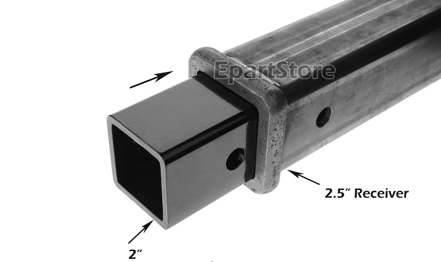 LFPartS 2.5'' to 2'' Metal Trailer Receiver Hitch Adapter Sleeve