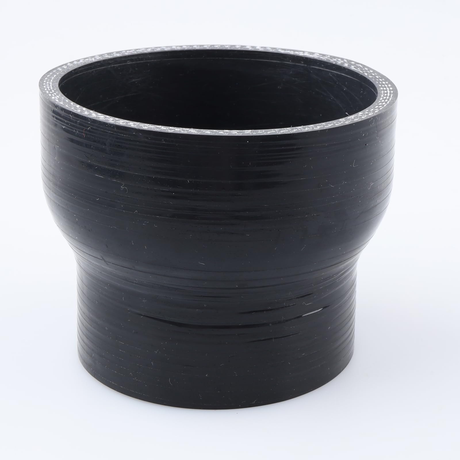 Ac Performance Id 3.65'' To 3'' (93Mm To 76Mm) Silicone Hose Straight Reducer 4-Ply Reinforced Black, 3'' Length