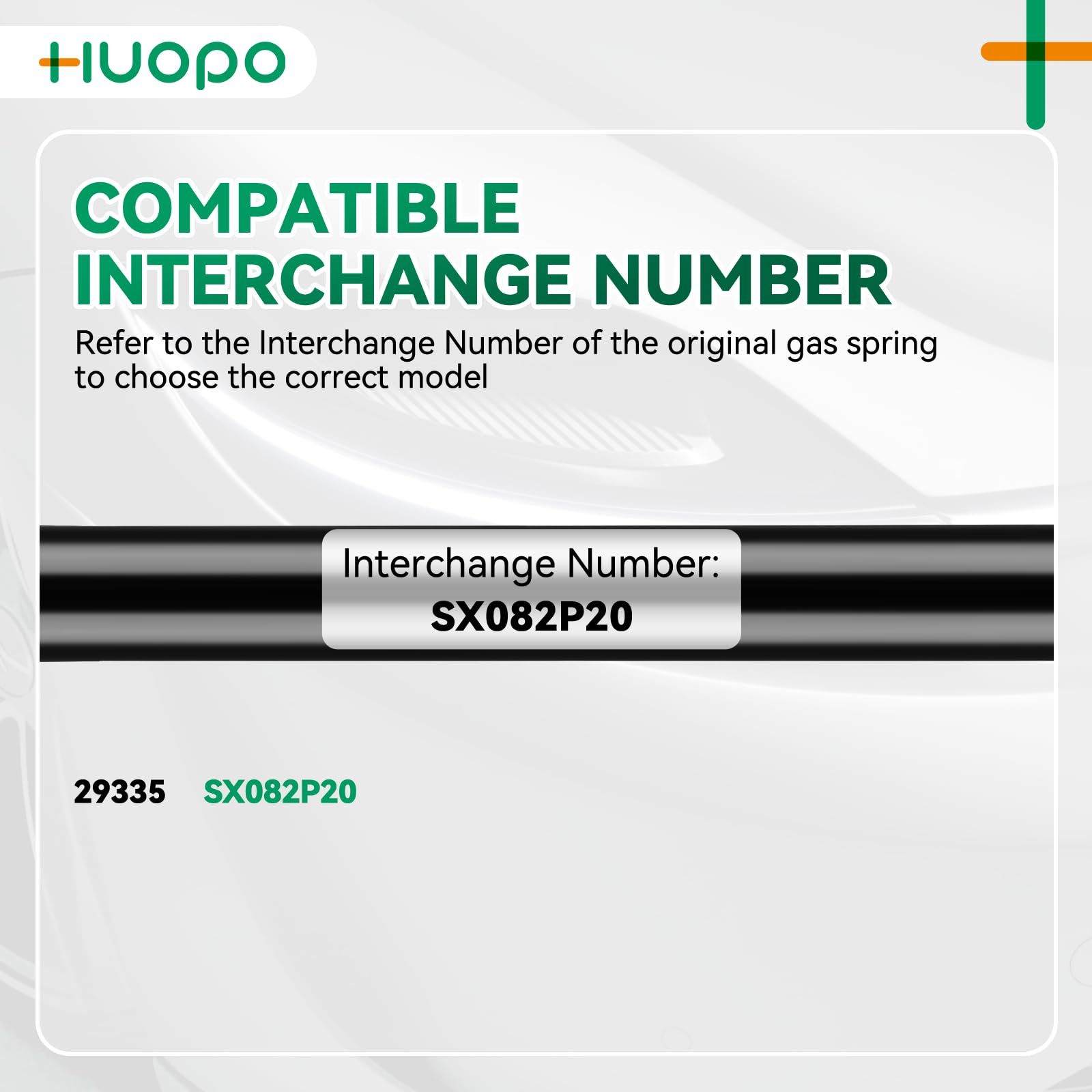 Huopo 8 Inch 20 Lb Gas Strut, Sx082P20 Gas Shock, 8.5'' 89N Lift Support For Tool Box Lid Rv Overhead Cabinet Door Toy Toolbox C