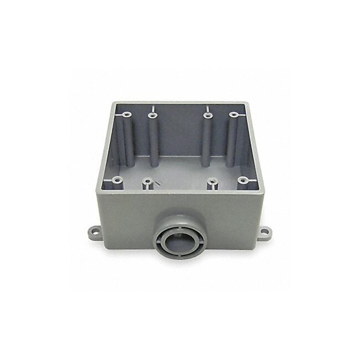 Cantex Weatherproof Box,2Gang,3/4 in Hub,PVC