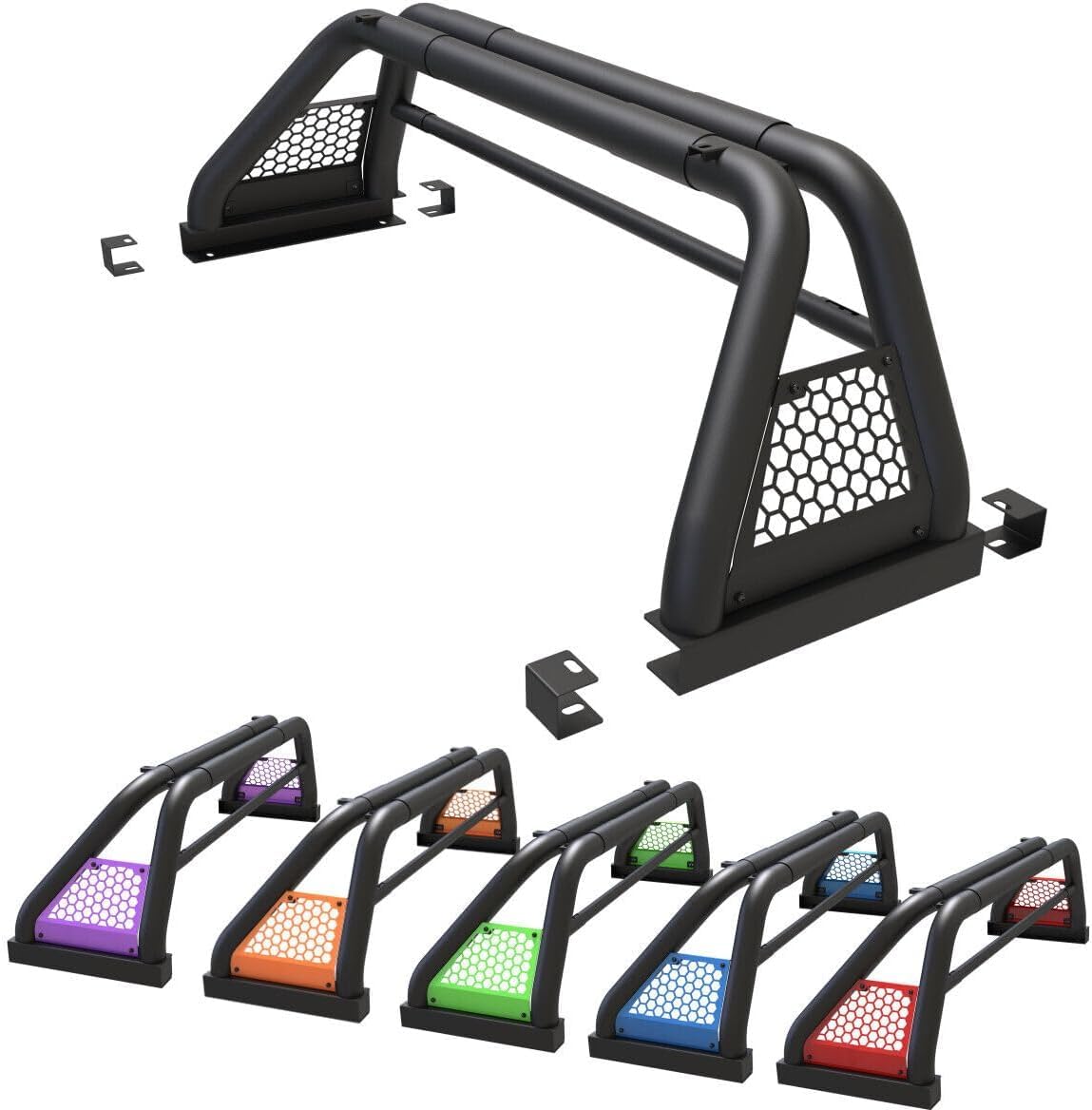 Roxx Roll Bars For Universal Pickup Trucks, Sport Chase Rack Roll Bar For Various Kinds Pickup Truck, 2001-2023 Toyota Tacoma/2022-2023 Toyota Tundra/1999-2018 Chevy Silverado/1994-2004 Chevrolet S-10