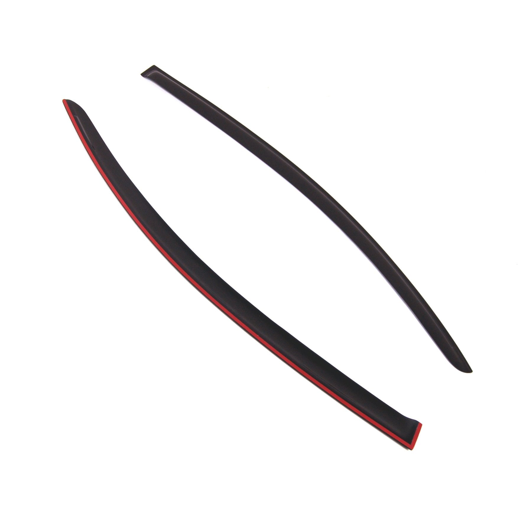 Tuningpros Window Visor Compatible With 2008-2013 Volvo C30, Dgwv2-755 Outside Mount Deflector Rain Guard Dark Smoke, 2 Pcs Set