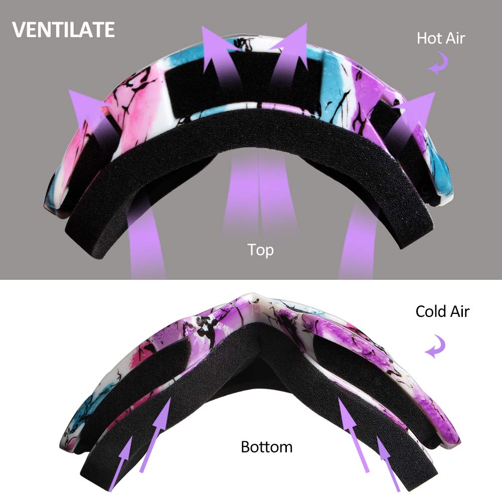 Motorcycle Goggles Atv Goggles Motocross Goggles Windproof Dirt Bike Goggles Dustproof Off Road Goggles Scratch Resistant Pu Hel