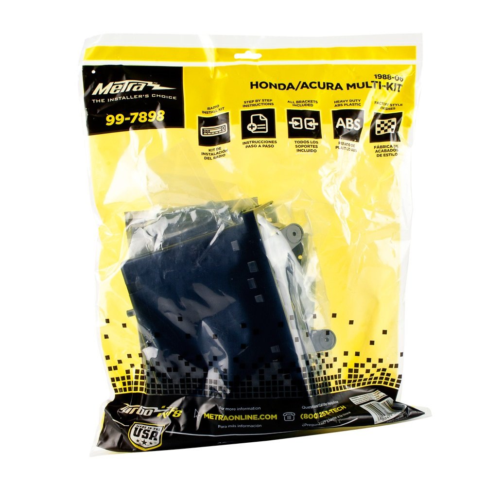 Metra Electronics 99-7898 Dash Kit For Honda Multikit88-Up, Black