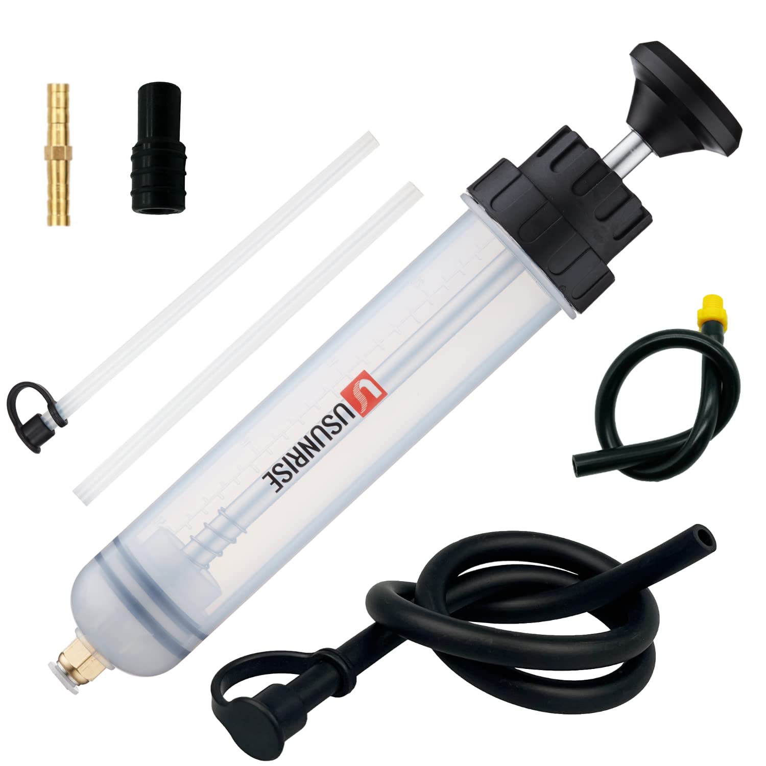Usunrise Automotive Fluid Extractor Pump,Oil Change Syringe With Long Hose,Syringe Style Pump For Power Steering Transmission Ge