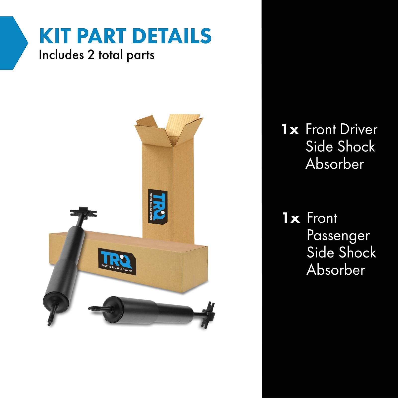Trq Front Shock Absorber Set Compatible With 1995-2001 Ford Explorer 2001-2005 Explorer Sport Trac 1998-2011 Ranger 1999-2001 Ma