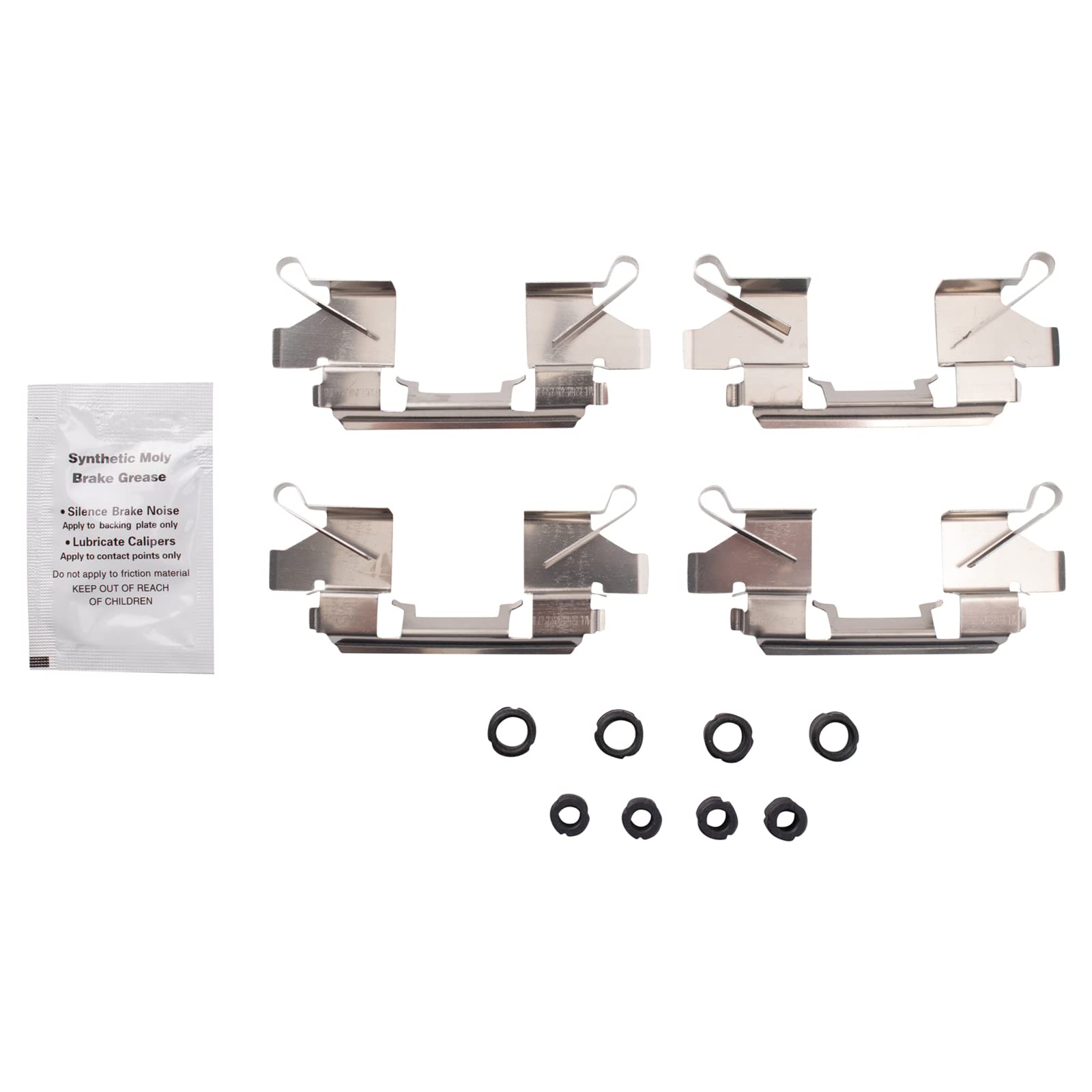 TRQ Front Brake Pads Ceramic Compatible with 2018-2021 Nissan LEAF