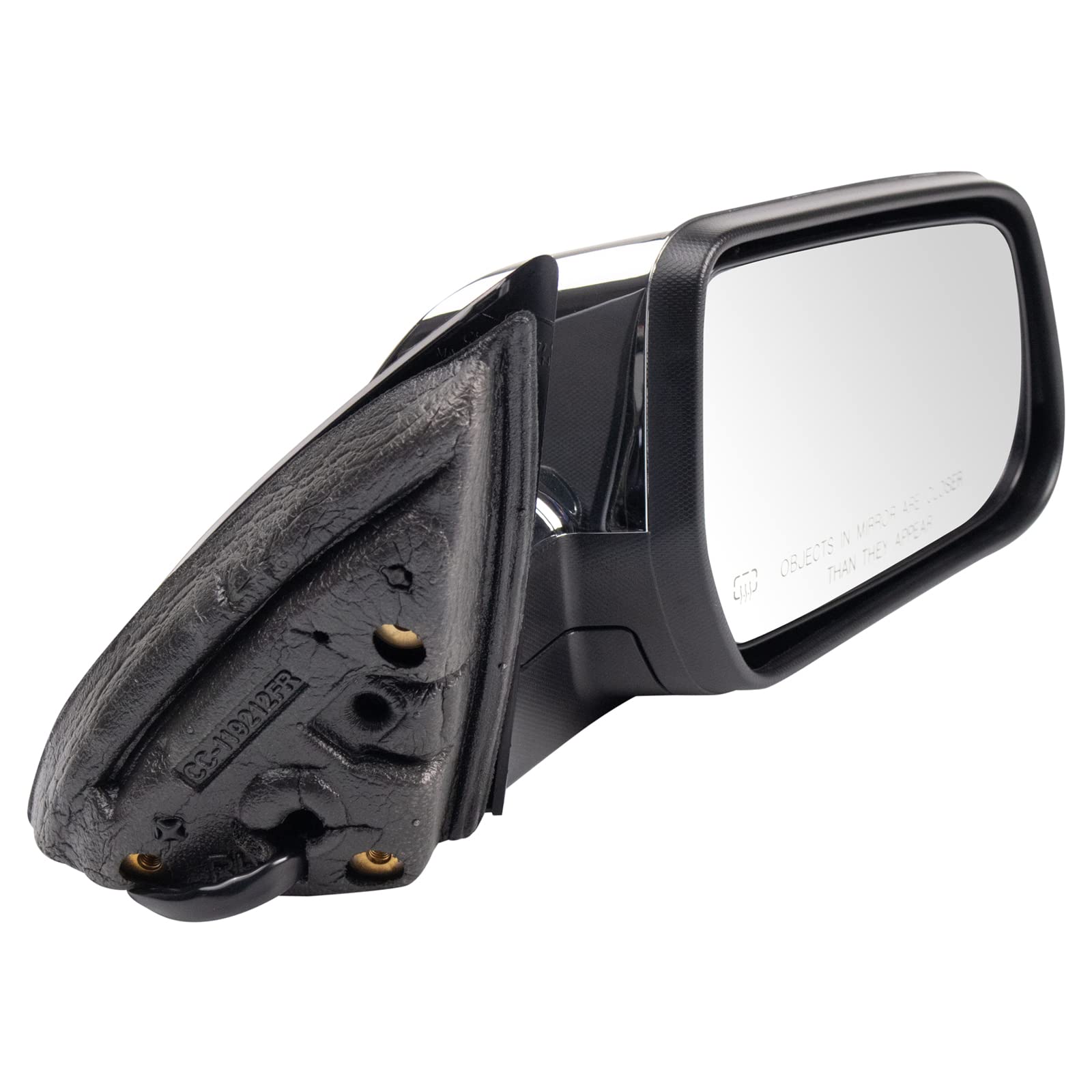 Trq Right Heated Passenger Side Mirror, Compatible With 2015-17 Gmc Terrain, Oe Replacement, Direct Fit, Mir01332