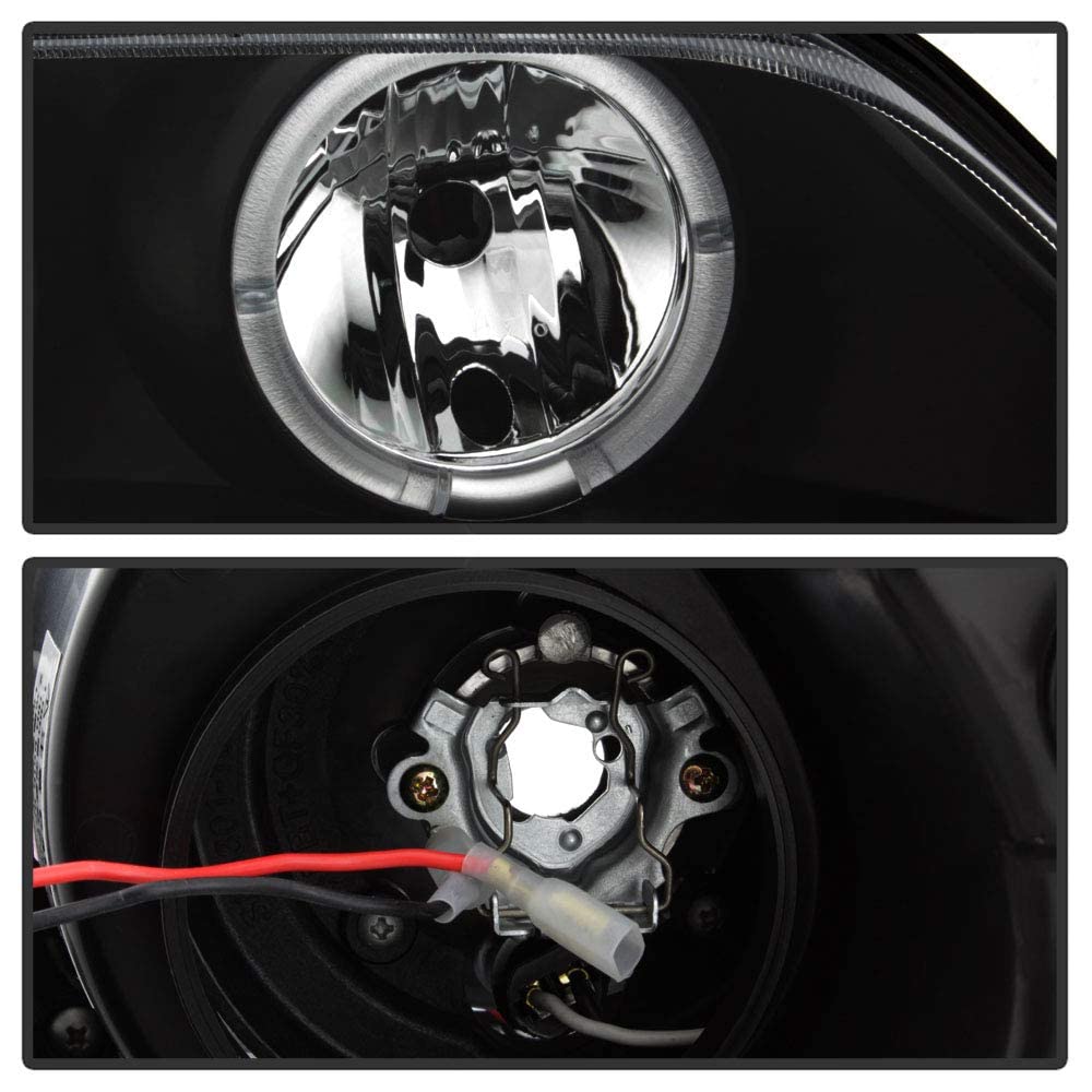 Acanii - For 1996-2002 Bmw Z3 Led Halo Black Housing Projector Headlights Headlamps Assembly, Driver & Passenger Side