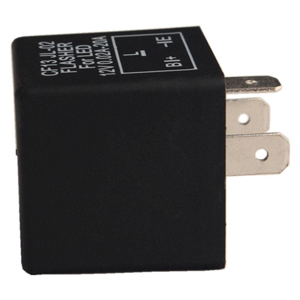 Dewhel 1 pc CF-13 CF13 EP34 3 Pin Electronic Flasher Fix 12V 0.02A-20A For LED Turn Signal Light Bulbs Hyper Blink Flash No Flas