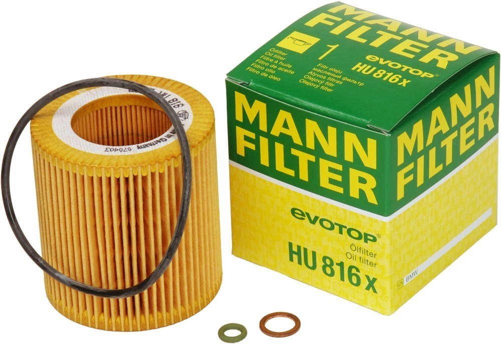Mann-Filter Hu 816 X Metal-Free Oil Filter (Pack Of 3)