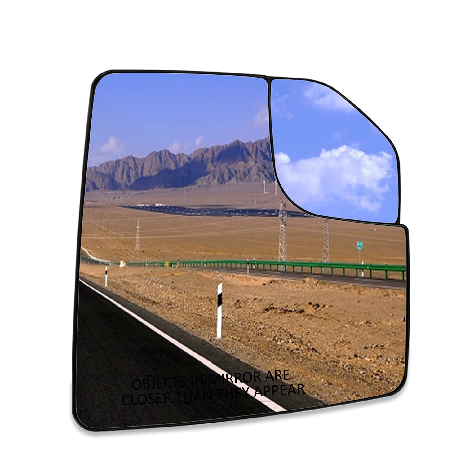 RANSOTO F150 Mirror Glass Right Blind Spot Passenger Side Heated Compatible with Ford F-150 2015 2016 2017 2018 2019 2020 Replac