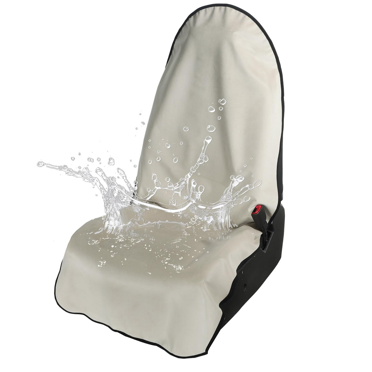 Leader Accessories Beige Dutch Velvet Waterproof Seat Cover With Non-Slip Back Universal For Car Truck Suv Seats For Dog & Kid W