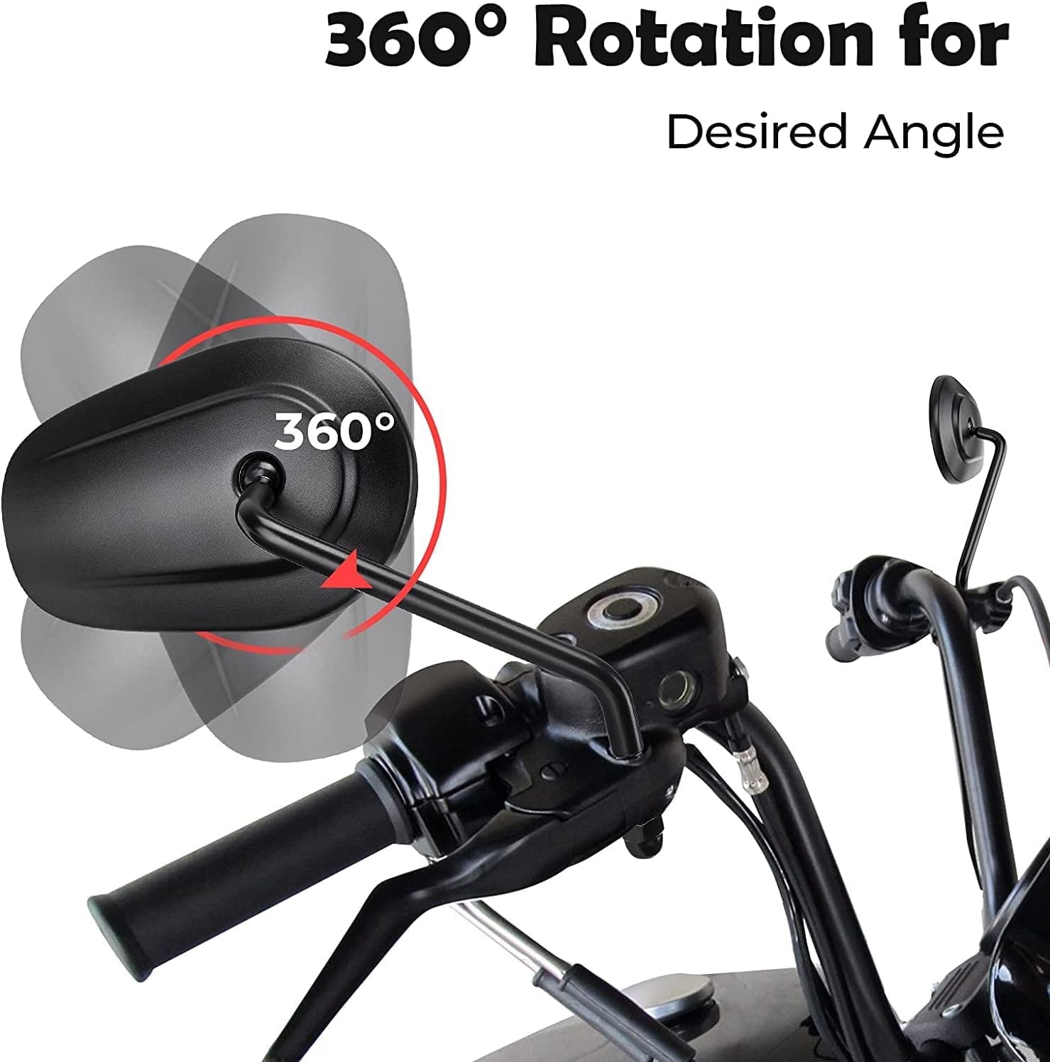 Harley 8Mm Teardrop Rearview Mirrors Compatible With Harley Davidson Road King Cvo Road Street Tri Glide Freewheeler Street Xg50