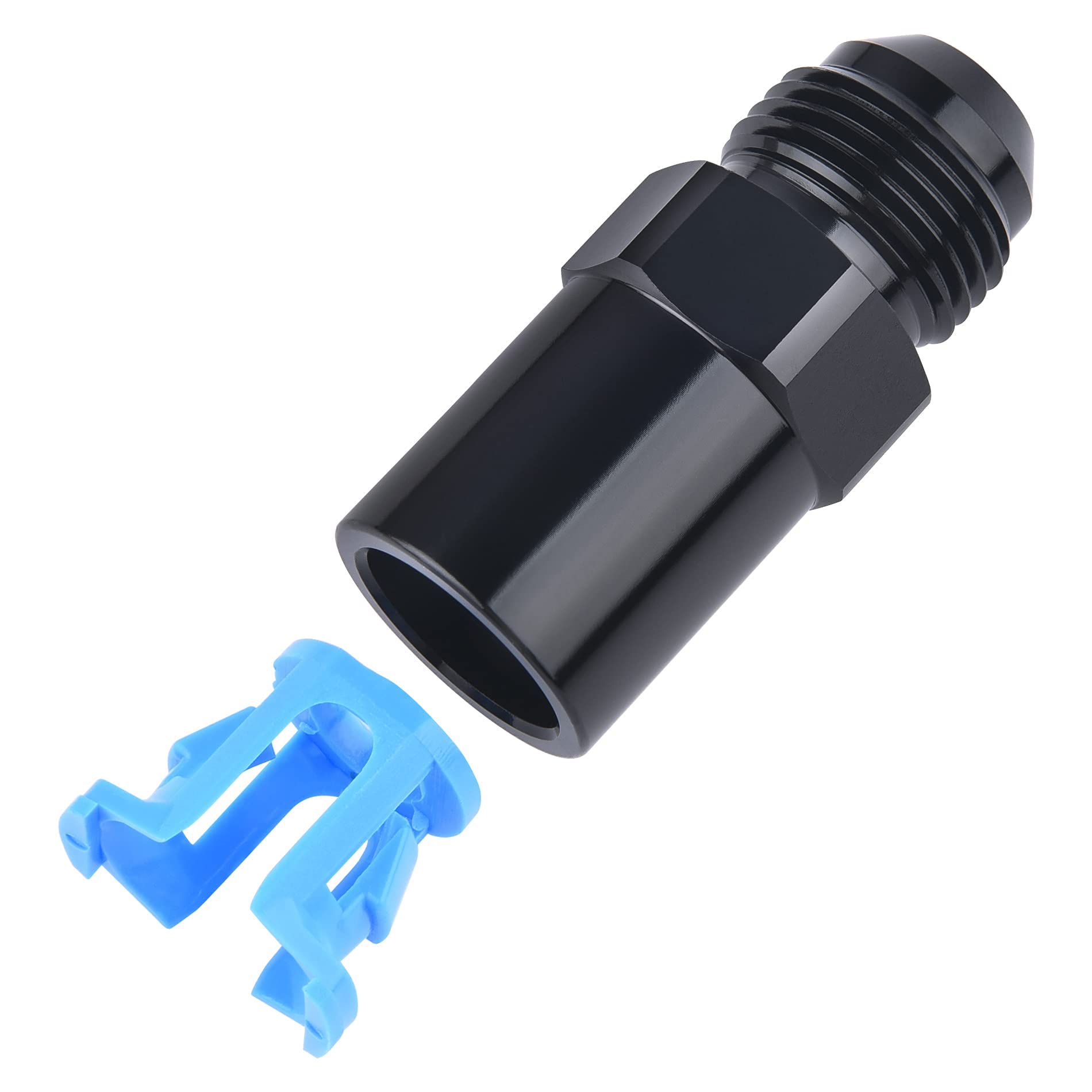 Evil Energy 8An Male To 3/8'' Sae Quick-Disconnect Female Push-On Efi Fuel Rail Fitting