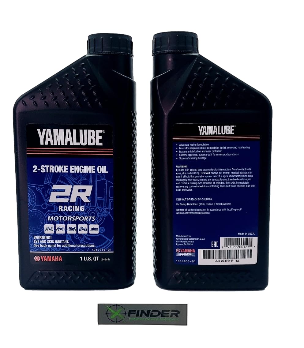 YAMAHA Original OEM Yamalube LUB-2STRK-R1-12 Racing 2R 2 Stroke Engine Oil Yamalube OEM - 2 Quarts