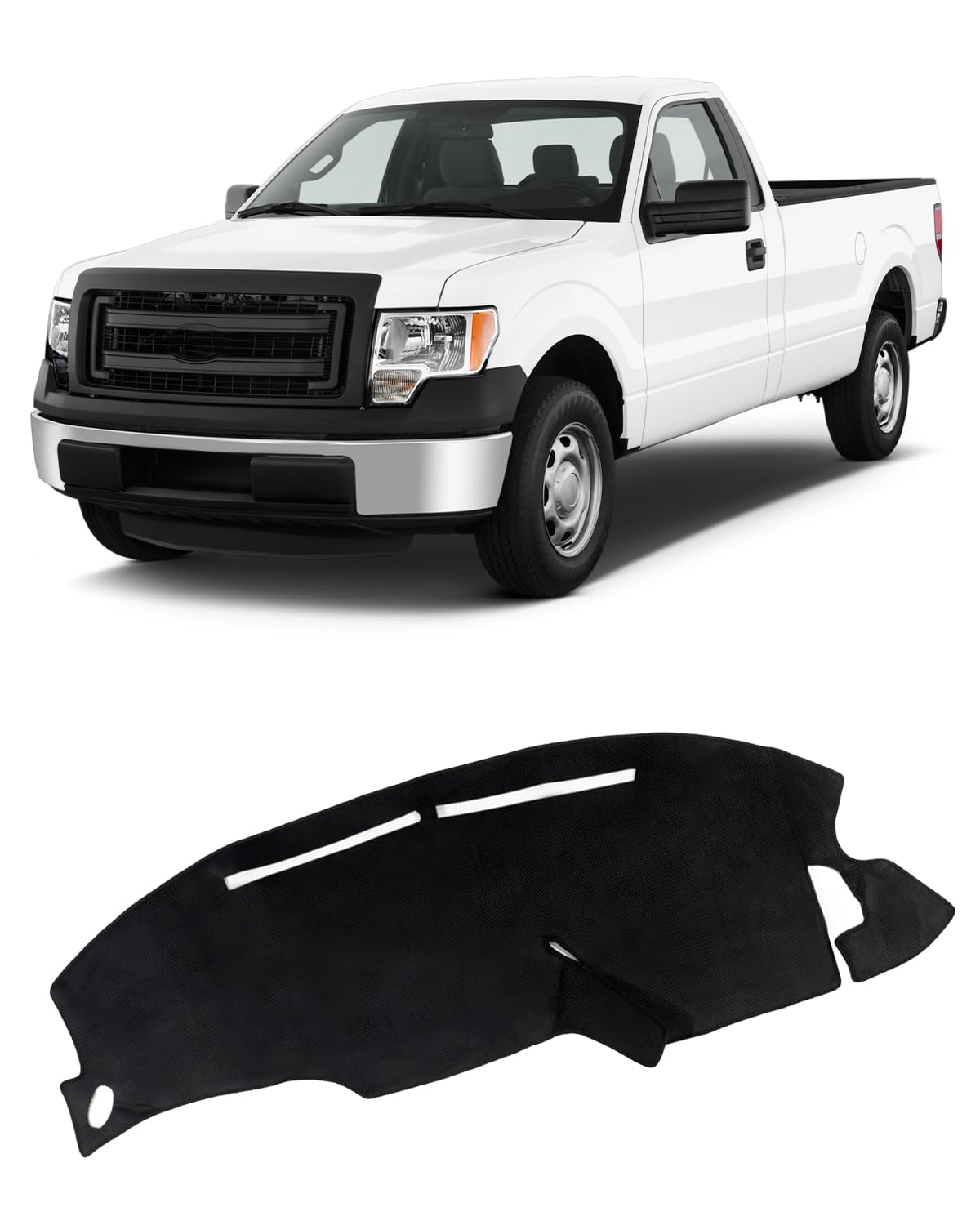 FIILINES Dash Cover Fit for Ford F-150 F150 1997-2003 Accessories Dashboard Cover Mat for F-150 Accessories Sunshade Nonslip Das