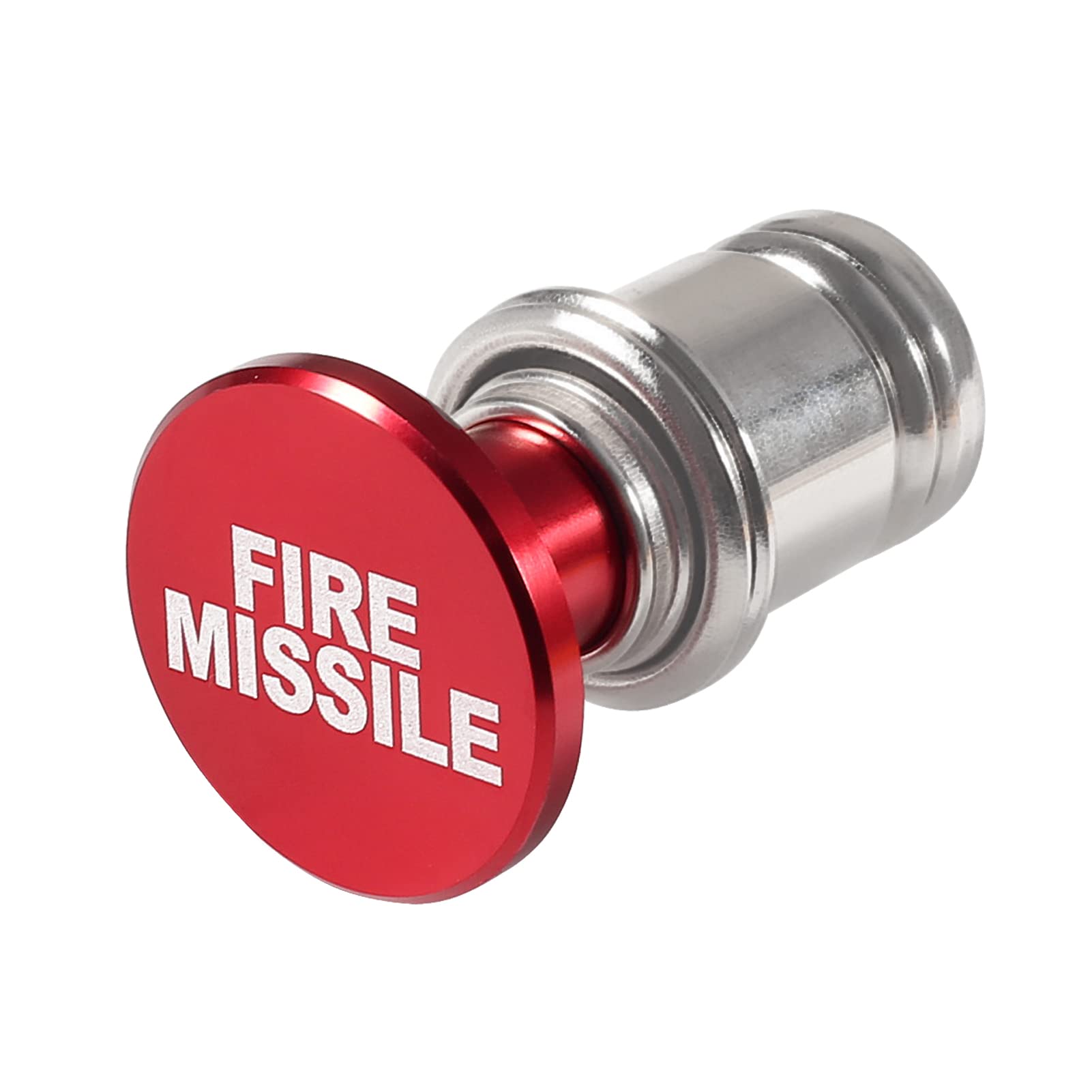 Fire Missiles Button Car Cigarette Lighter, MELIFE Anodized Aluminum Universal 12-Volt Replacement Accessory Fits for Most Vehic