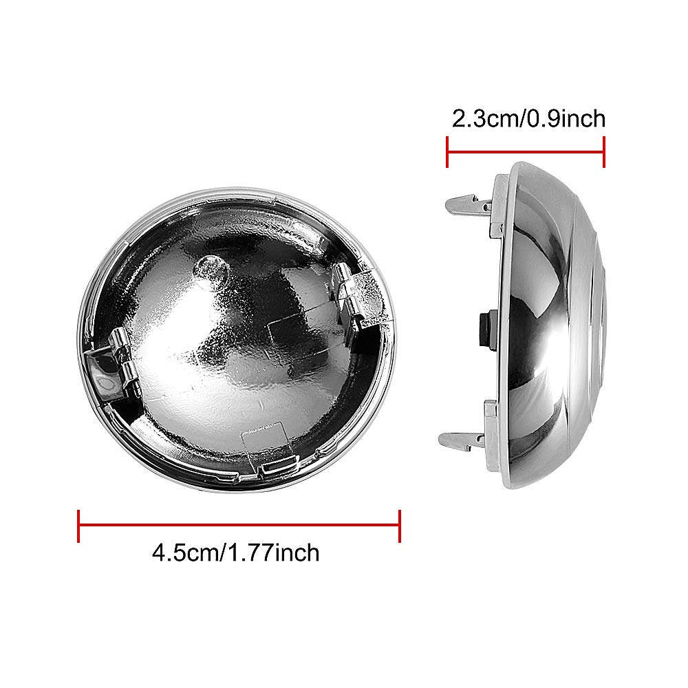 BASIKER Fit for Shifter Knob Chrome Cap with Stronger Clips Ford F-150 2004-2005 OEM 4L3Z-7213-BA Triple Chrome Plated Install i