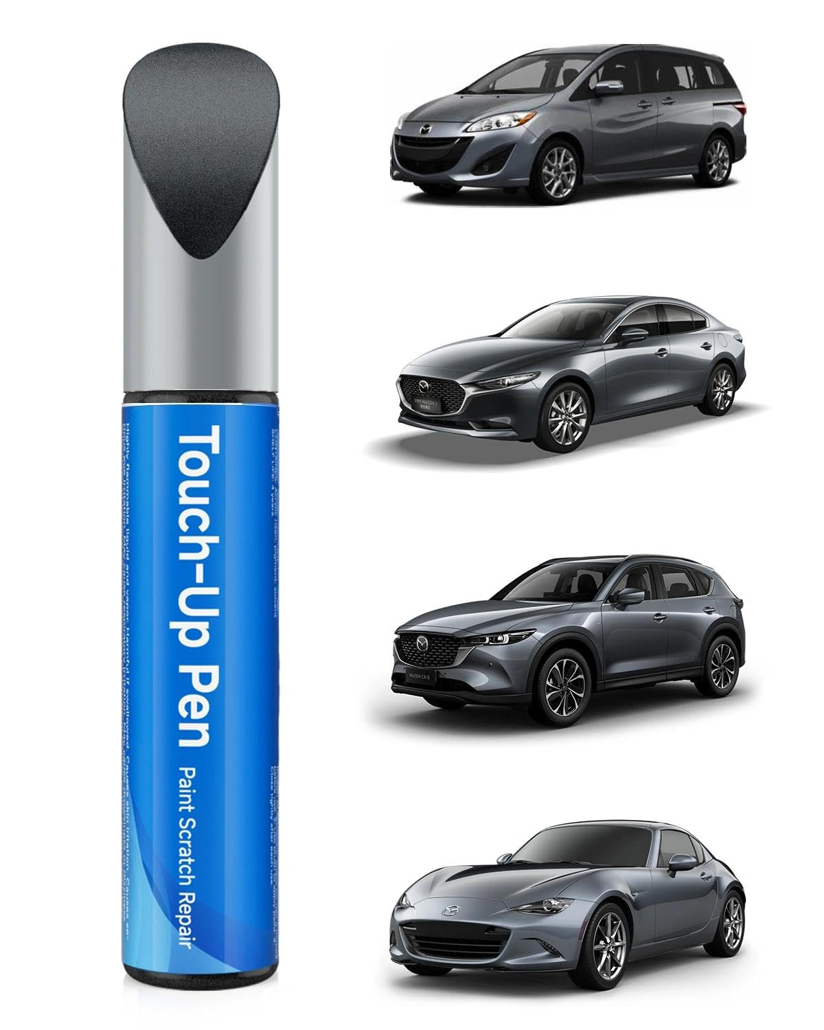 RSACET 47C Polymetal Gray Metallic Touch Up Paint Compatible with Mazda Exact Match Touch Up Paint Car Scratch Repair