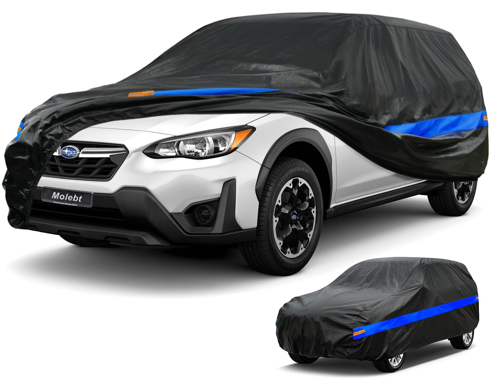 Molebt Suv Car Cover Waterproof All Weather For Automobiles, Universal Fit Kia Soul, Subaru Crosstrek/Forester, Ford Escape, Hyu