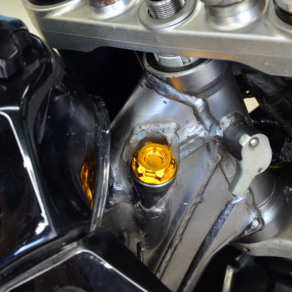 Nicecnc Gold Engine Oil Dispstick Stick Plug Level Gauge Compatible With Suzuki Drz400 Drz400E Drz400S Drz400Sm 2000-2022