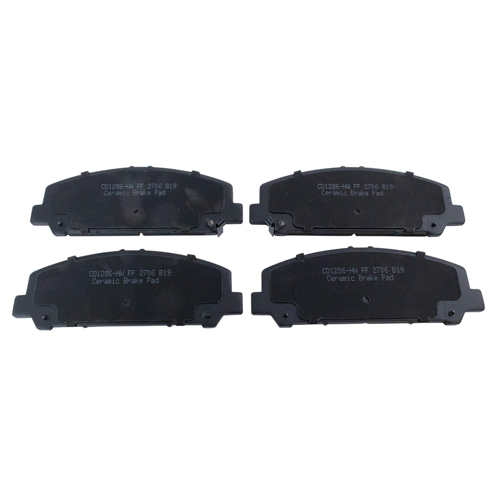 TRQ Front Brake Pads Ceramic Compatible with 2005-2013 INFINITI QX56 2014-2021 QX80 2006-2019 Nissan Armada 2008-2021 TITAN 2011