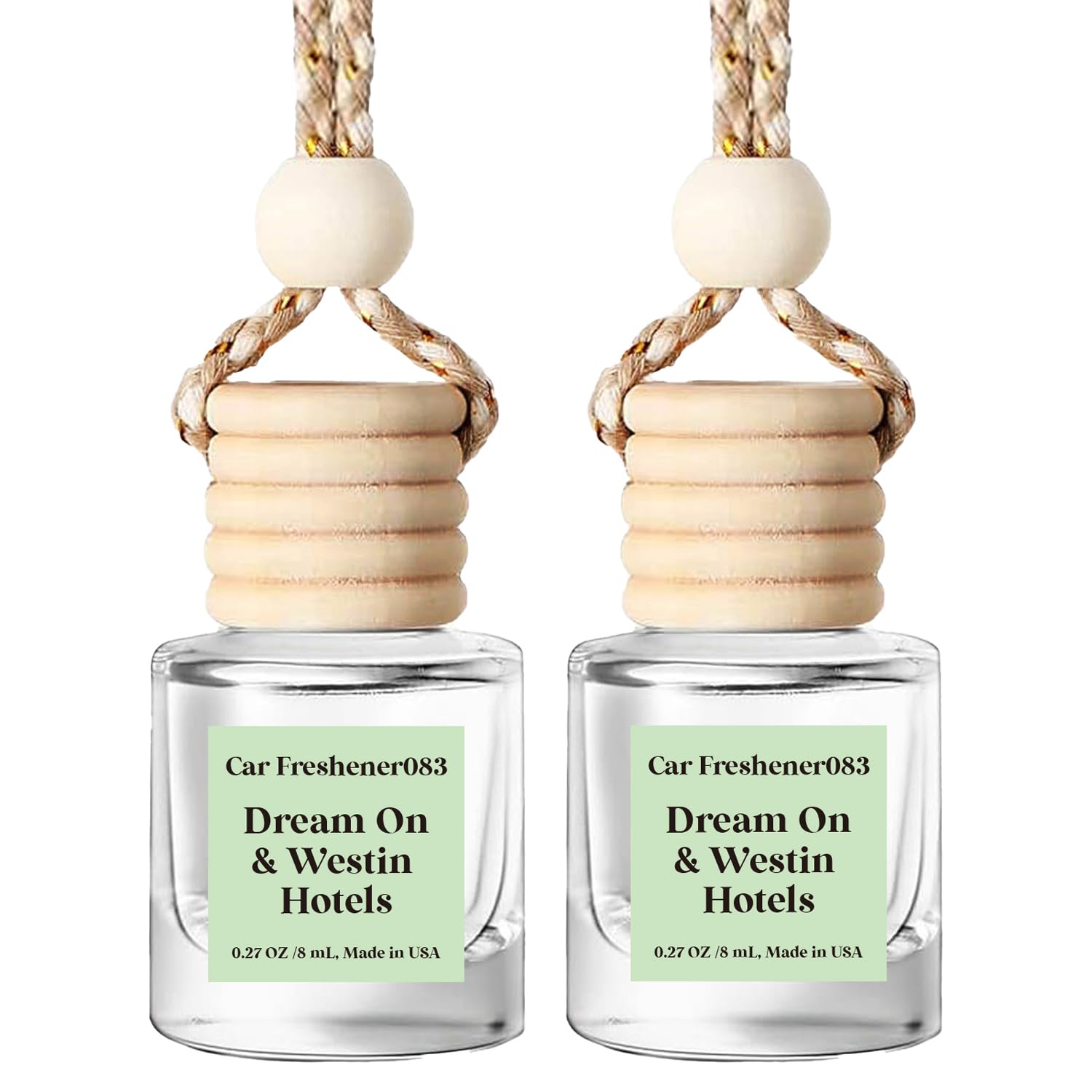 Car Fresheners for Women, Air Freshener Hanging,Cute Air Diffuser for Car, Long Lasting Air Fresheners, Made in USA(2 Pack)