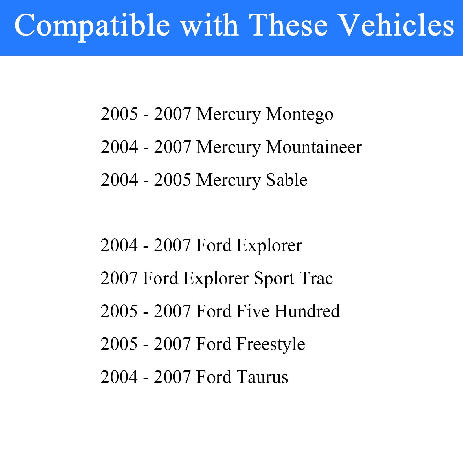 Zzcsz Fc1058 Gas Cap 6L2Z-9030-F Replacement Fuel Tank Cap Compatible With 2004-2007 Ford Explorer, Explorer Sport Trac, Five Hundred, Freestyle, Taurus | 2004-2007 Mercury Montego, Mountaineer, Sable