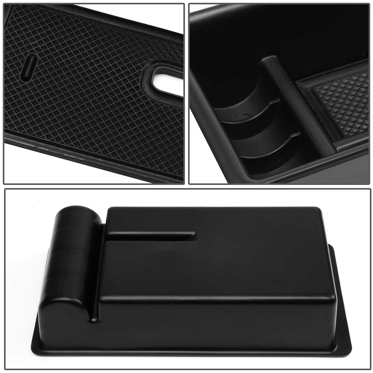 Dna Motoring Ztl-Y-0017 Center Console Armrest Organizer Tray Compatible With 16-18 Tacoma, Black