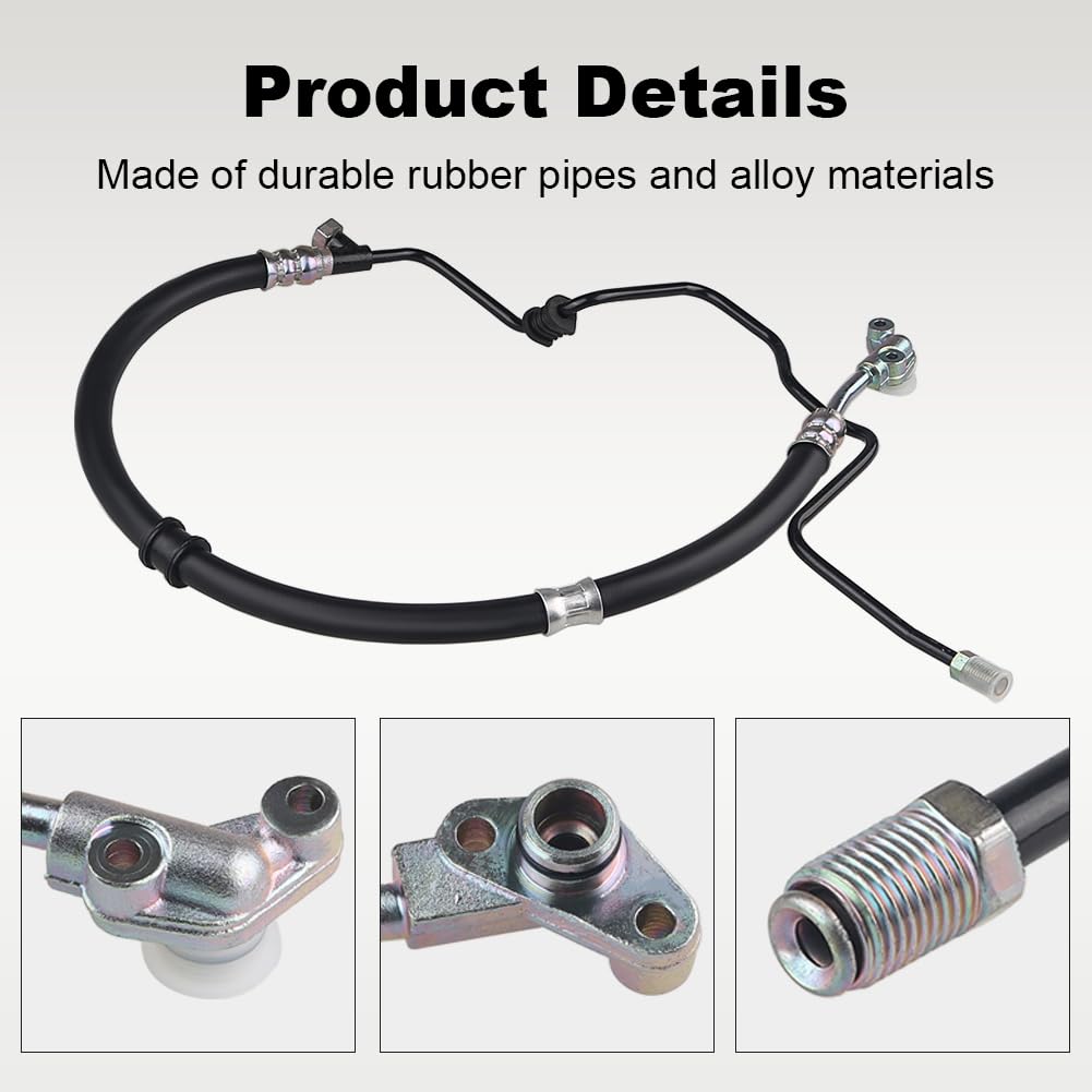Wmphe Compatible With Power Steering Pressure Hose Assembly Honda Pilot V6 3.5L 2005 2006 2007 2008, Replace Oem 53713S9Va01, M1