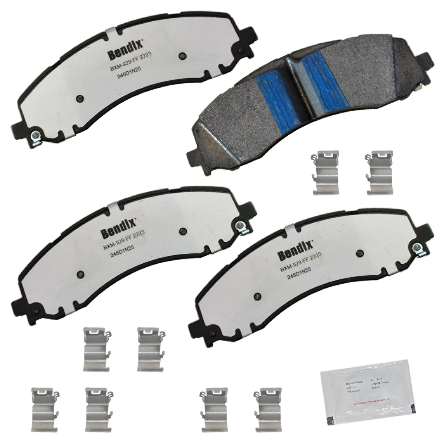 Bendix Fleet Metlok Mkd2223Fm Semi-Metallic Front Brake Pads For Ram 2500 2023-2019, 3500 2023-2019, 4000 2020-2019