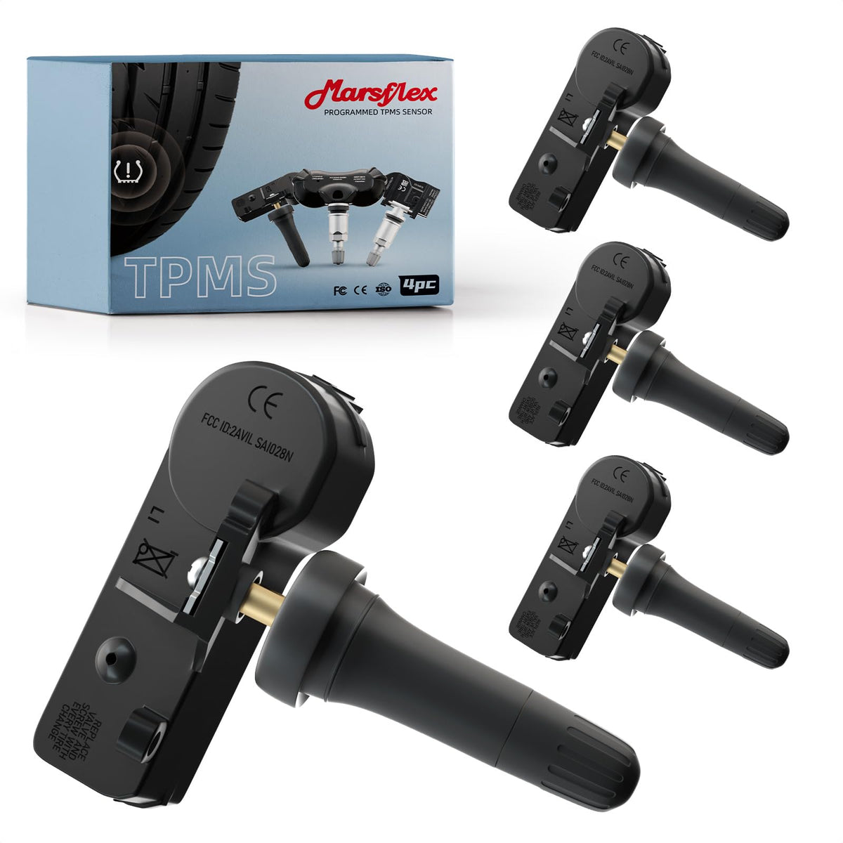 Marsflex TPMS Sensor Fit for Ford Lincoln Mercury, F150 F250/F350 Super Duty Escape Focus Explorer, Tire Pressure Monitoring Sys
