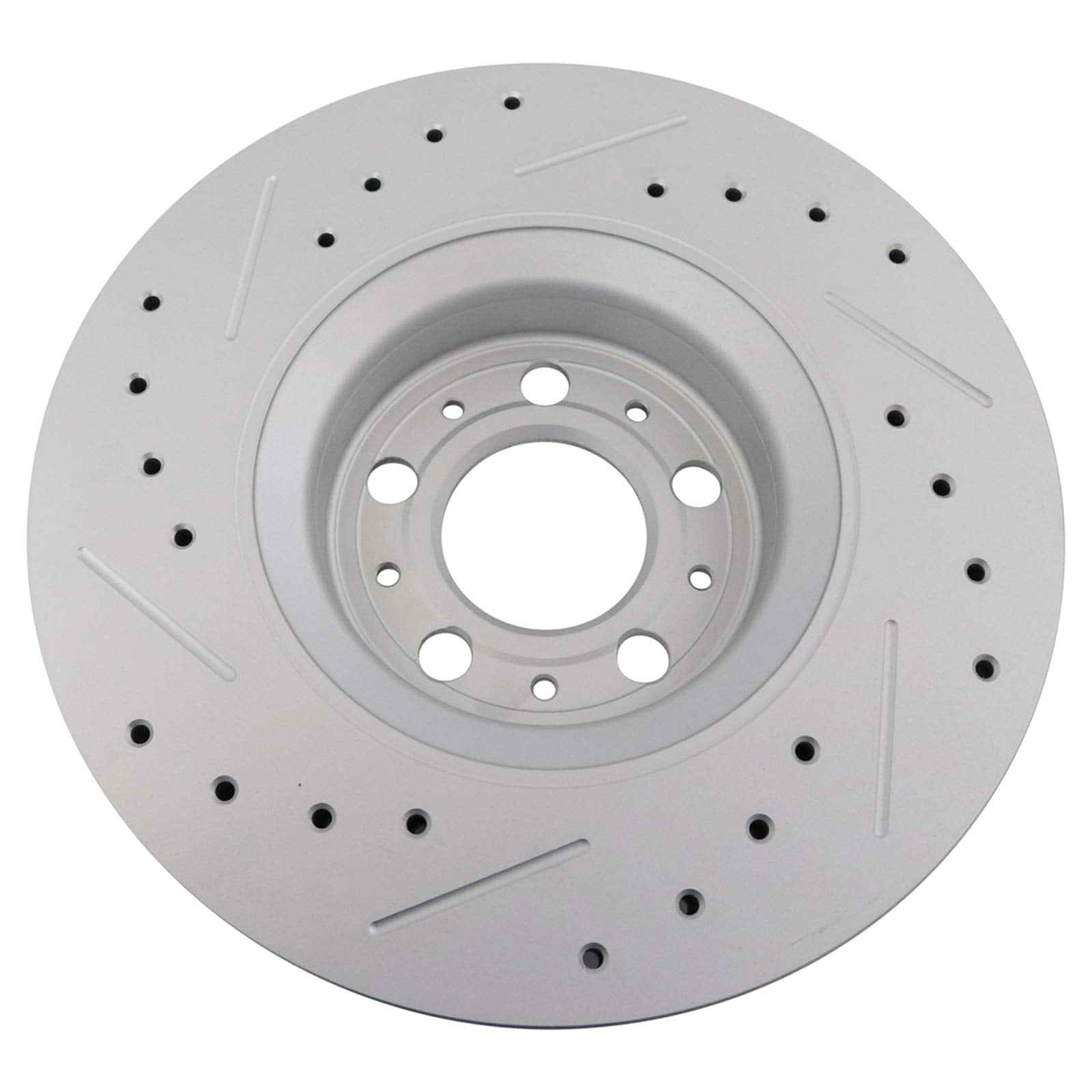 Trq Front Performance Brake Rotors Set Premium G-Coated Compatible With 2003-2013 Volvo Xc90