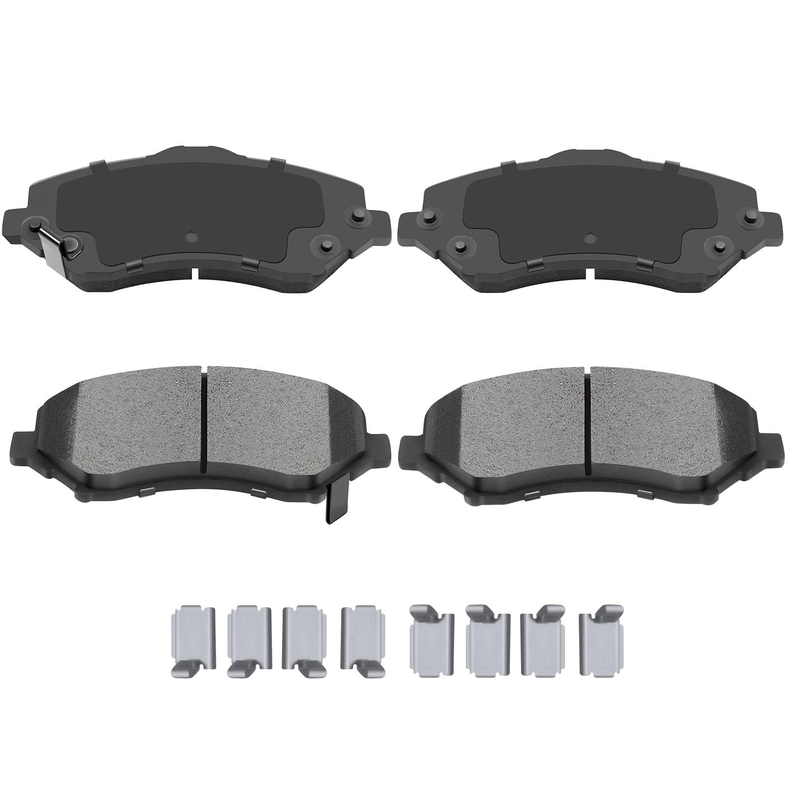 Automuto 4Pcs Front Ceramic Disc Brake Pads Set D1273 For Chrysler Town & Country For Dodge Grand Caravan Journey Nitro For Jeep